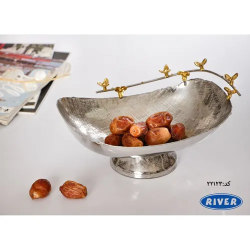 پخش عمده خرما خوری استیل برنج ریور کد 22123