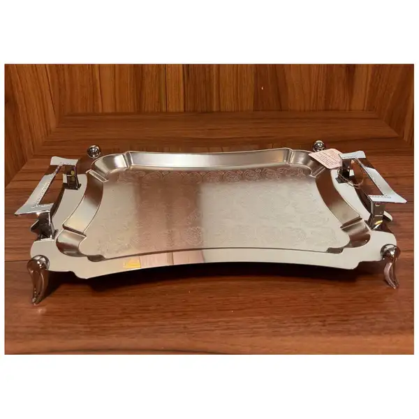 پخش عمده سینی بزرگ کف گل پایه دار کد 7134B