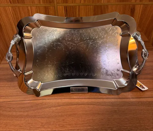 پخش عمده سینی مستطیل بزرگ دالبر کف گل کد 7130