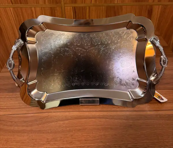 پخش عمده سینی مستطیل بزرگ دالبر کف گل کد 7130