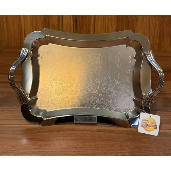 پخش عمده سینی مستطیل متوسط کف گل دالبر کد 7237