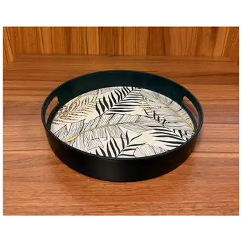 پخش عمده سینی لبه دار گرد پلاستیکی