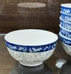 پخش عمده کاسه پایه دار 13 سانت قلم آبی thumb 1