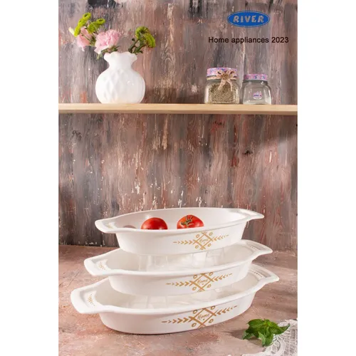 پخش عمده سه تابه بیضی چینی ریور مدل سومری