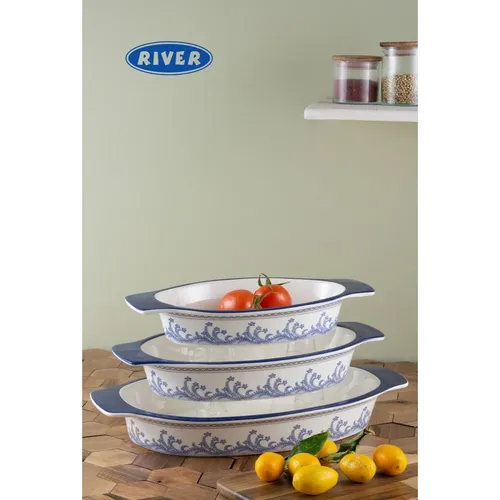 پخش عمده سه تابه بیضی چینی ریور مدل Bluecham