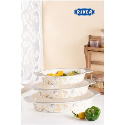 پخش عمده سه تابه بیضی چینی ریور مدل AshBlonde