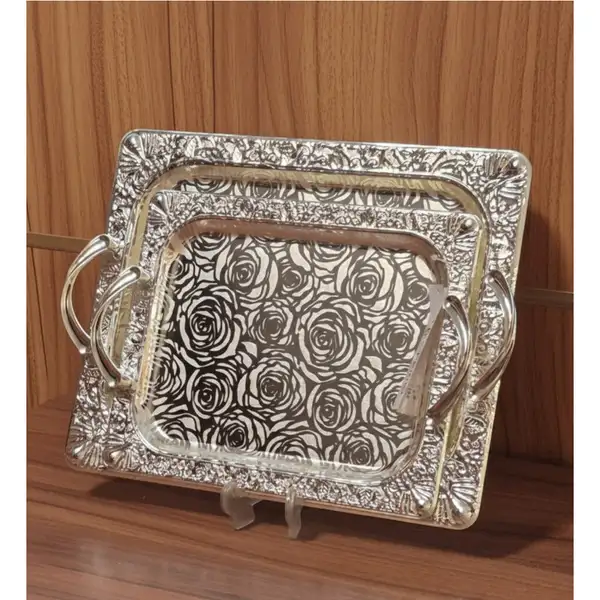 پخش عمده سینی پذیرایی مستطیل طرح گل  bradantia