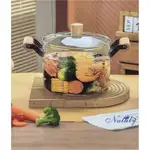 پخش عمده قابلمه پیرکس ناتالی با دسته بامبو thumb 1