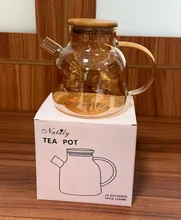 پخش عمده قوری پیرکس شامپاینی درب بامبو ناتالی gallery1