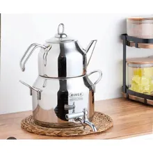 پخش عمده کتری و قوری استیل 3 لیتر شیردار ریور gallery0