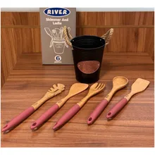 پخش عمده کفگیر و ملاقه چوب سیلیکون سطلی ریور gallery0