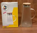 پخش عمده پارچ پیرکس برفکی درب بامبو thumb 2