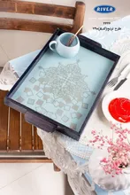 پخش عمده سینی پذیرایی چوبی ریور gallery1